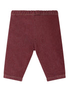 Pantaloni per neonato Bonpoint Thursday borgogna con vita elasticizzata - Rubino Kids