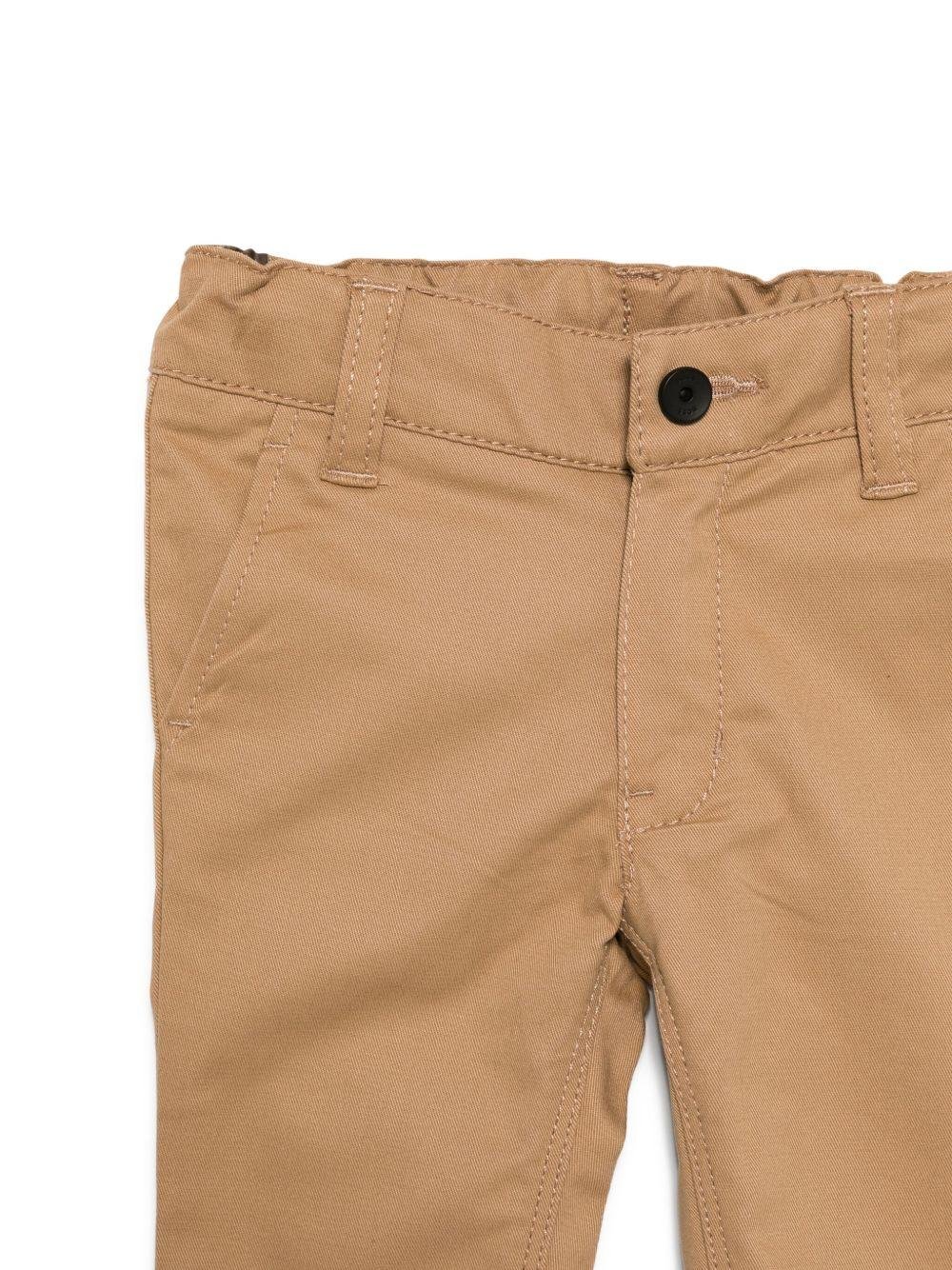 Pantaloni per neonato BOSS Kids beige con tasche posteriori - Rubino Kids