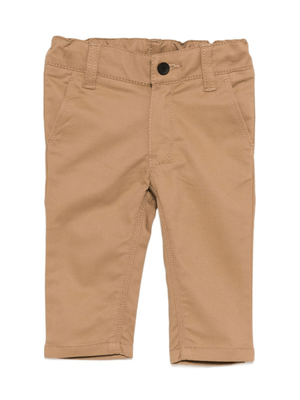 Pantaloni per neonato BOSS Kids beige con tasche posteriori