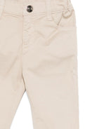 Pantaloni per neonato Emporio Armani Kids beige con elastico in vita - Rubino Kids