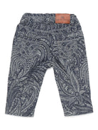 Pantaloni per neonato ETRO KIDS blu con stampa paisley - Rubino Kids