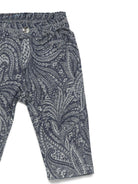 Pantaloni per neonato ETRO KIDS blu con stampa paisley - Rubino Kids