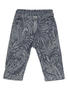 Pantaloni per neonato ETRO KIDS blu con stampa paisley - Rubino Kids