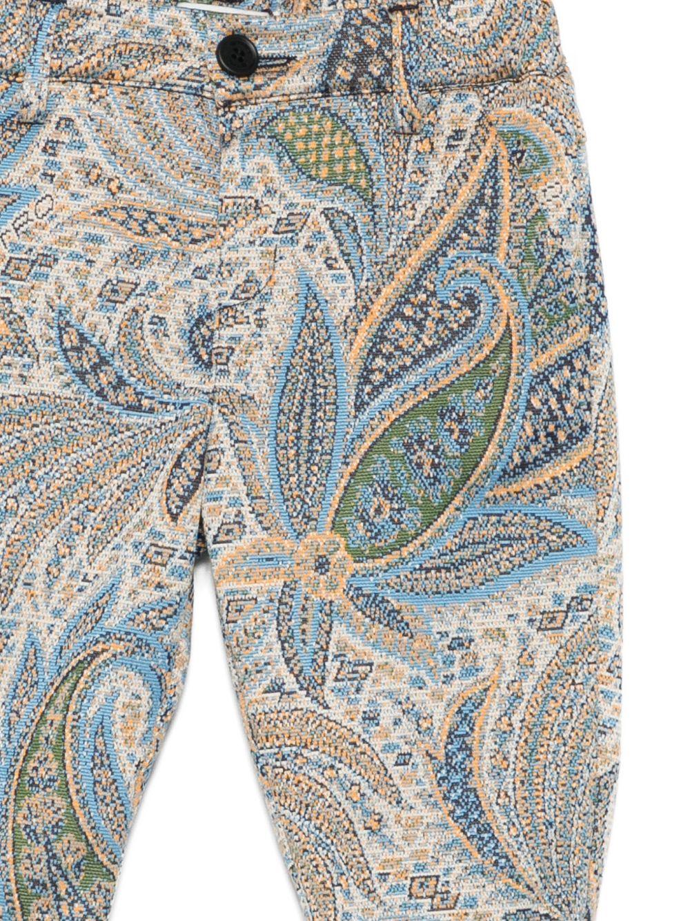 Pantaloni per neonato ETRO Kids multicolore con stampa Paisley - Rubino Kids