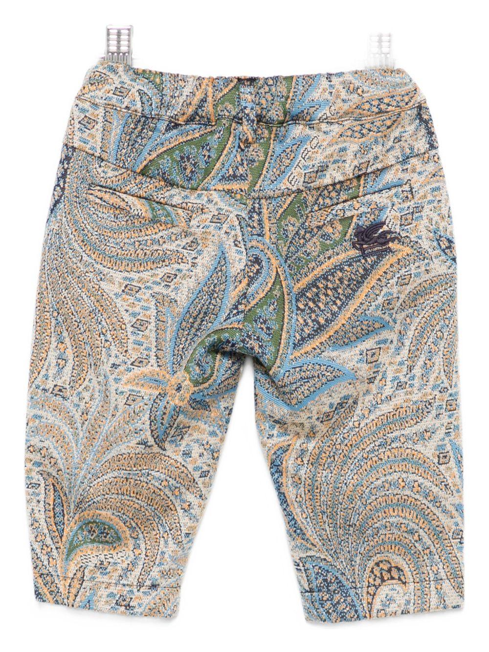 Pantaloni per neonato ETRO Kids multicolore con stampa Paisley - Rubino Kids