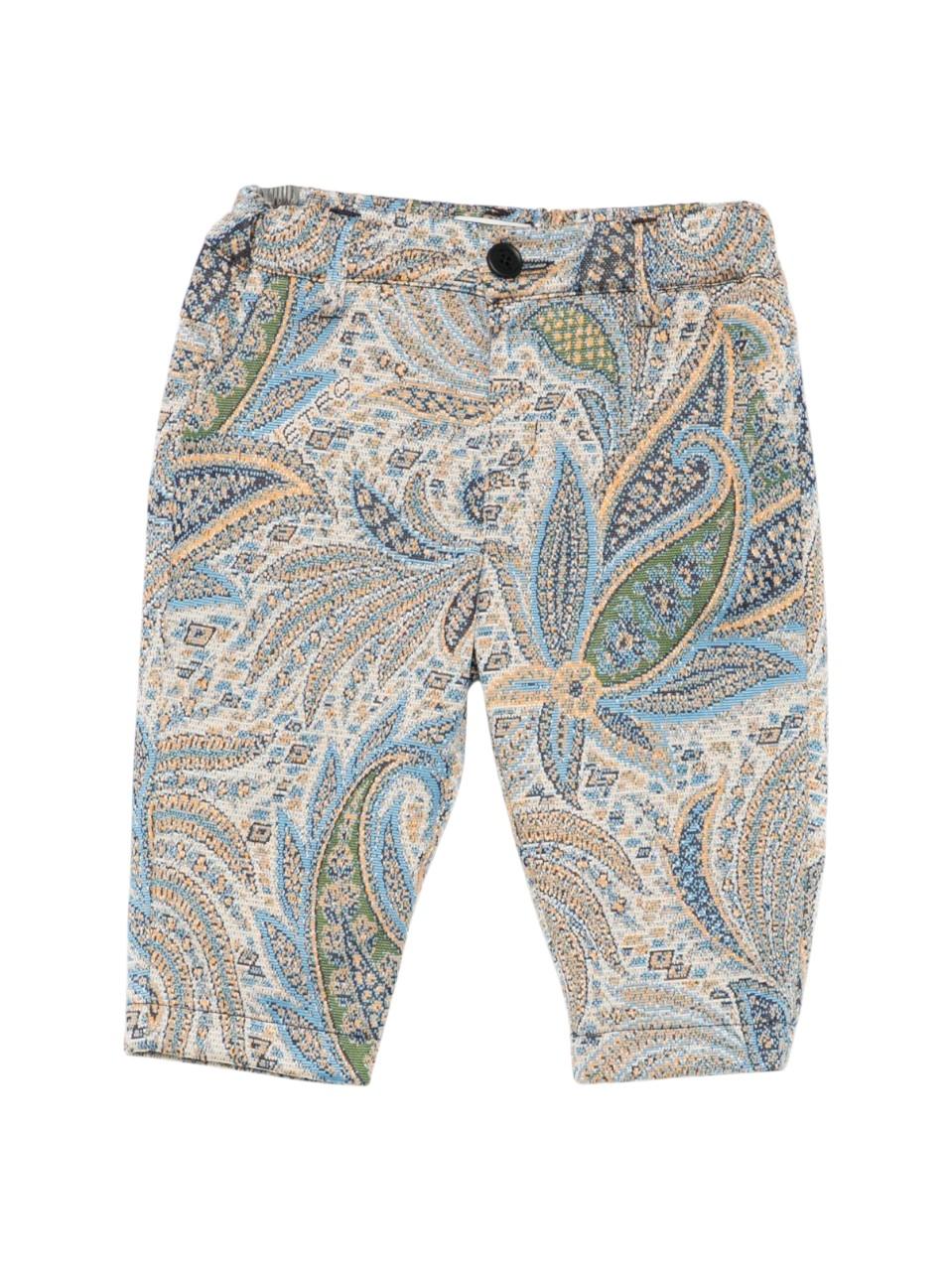 Pantaloni per neonato ETRO Kids multicolore con stampa Paisley - Rubino Kids