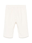 Pantaloni per neonato Fendi Kids bianco in velluto a coste - Rubino Kids