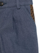 Pantaloni per neonato Fendi Kids grigio modello classico - Rubino Kids