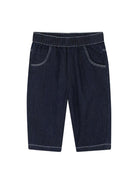 Pantaloni per neonato Kenzo Kids blu con cuciture a contrasto - Rubino Kids