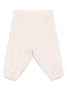 Pantaloni per neonato Palm Angels Kids beige con ricamo - Rubino Kids