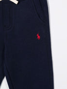 Pantaloni per neonato Polo Ralph Lauren Kids blu con motivo Big Pony - Rubino Kids