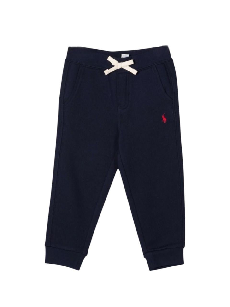 Pantaloni per neonato Polo Ralph Lauren Kids blu con motivo Big Pony - Rubino Kids
