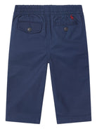 Pantaloni per neonato Polo Ralph Lauren Kids blu con motivo Polo Pony - Rubino Kids