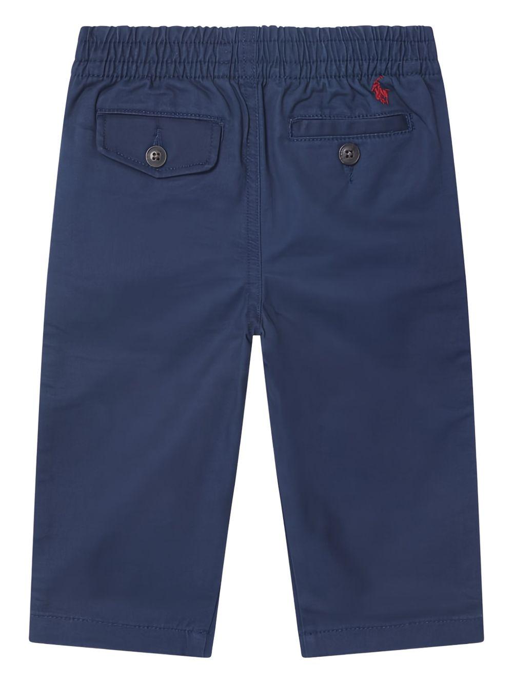 Pantaloni per neonato Polo Ralph Lauren Kids blu con motivo Polo Pony - Rubino Kids