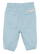 Pantaloni per neonato Stella McCartney Kids azzurro con elastico in vita - Rubino Kids