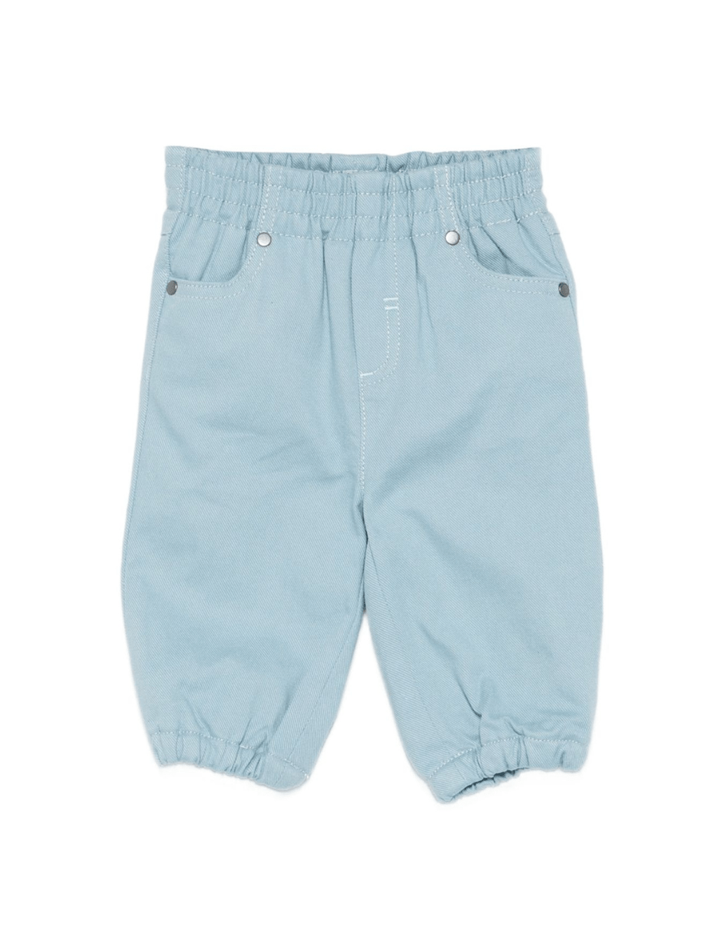 Pantaloni per neonato Stella McCartney Kids azzurro con elastico in vita - Rubino Kids