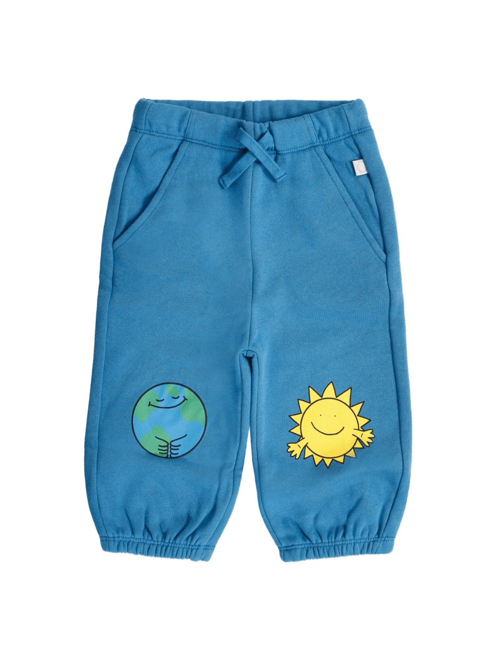 Pantaloni per neonato Stella McCartney Kids blu con stampa grafica - Rubino Kids