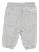 Pantaloni per neonato Stella McCartney Kids grigio con stampa scoiattolo - Rubino Kids