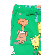 Pantaloni per neonato Stella McCartney Kids verde con stampa grafica - Rubino Kids