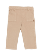 Pantaloni per neonato Tartine Et Chocolat beige con etichetta con logo - Rubino Kids