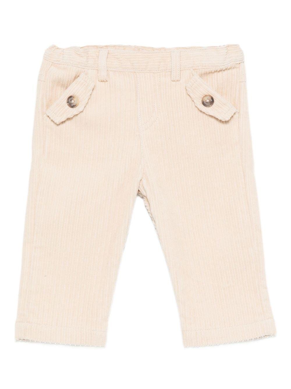 Pantaloni per neonato Tartine Et Chocolat beige con tasche ad aletta - Rubino Kids