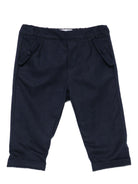 Pantaloni per neonato Tartine Et Chocolat blu con orli con risvolto - Rubino Kids