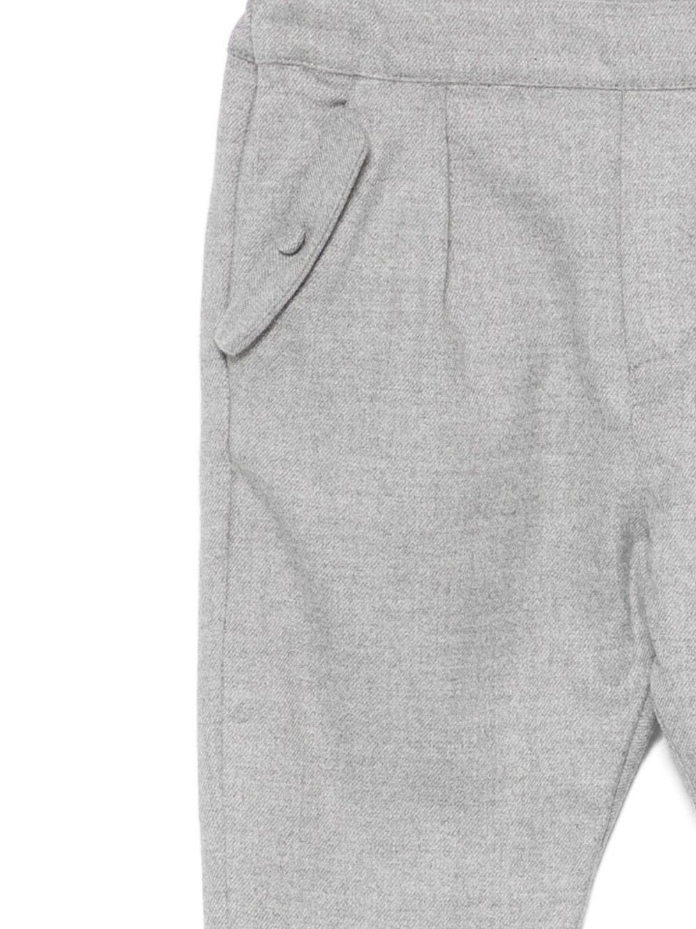 Pantaloni per neonato Tartine Et Chocolat grigi con pieghe sul davanti - Rubino Kids