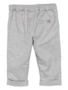 Pantaloni per neonato Tartine Et Chocolat grigi con pieghe sul davanti - Rubino Kids