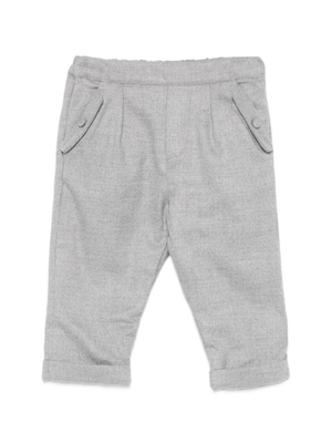 Pantaloni per neonato Tartine Et Chocolat grigi con pieghe sul davanti
