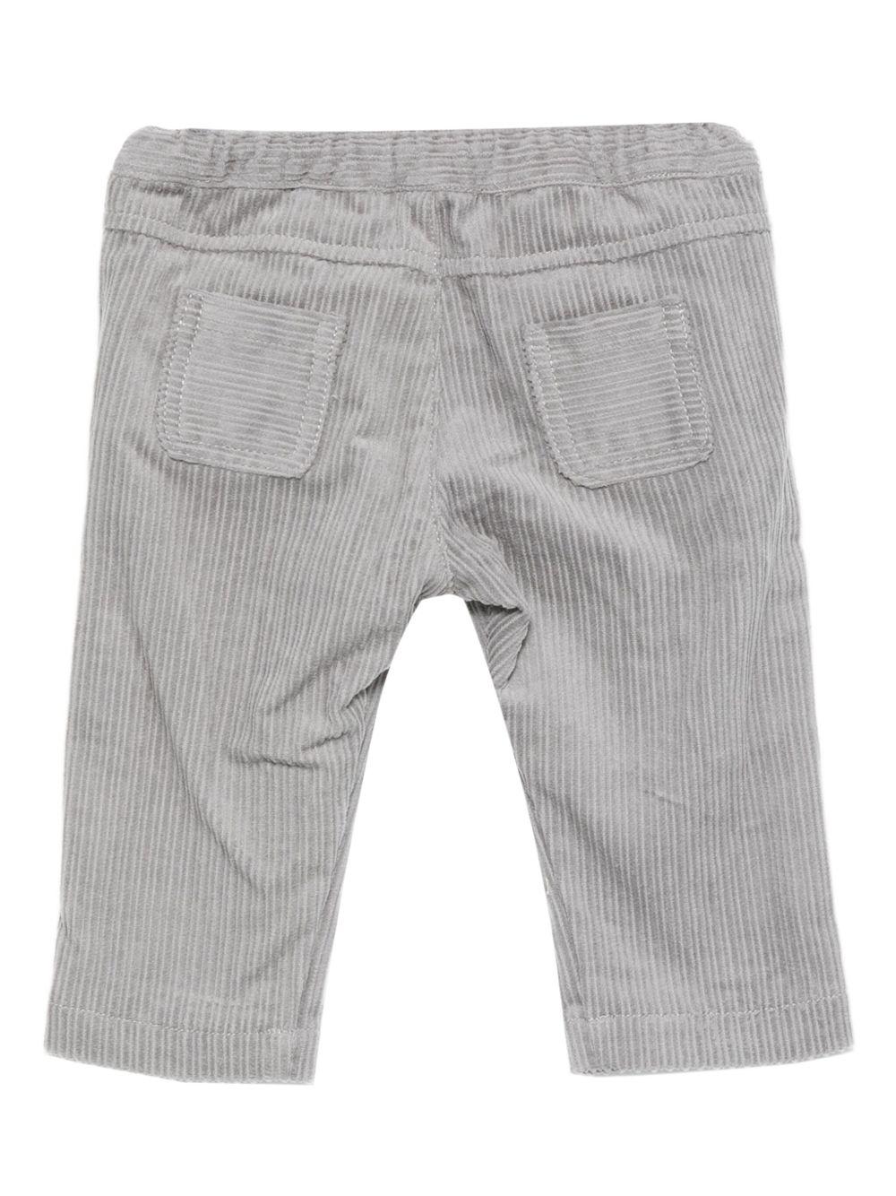 Pantaloni per neonato Tartine Et Chocolat grigi con texture a coste - Rubino Kids