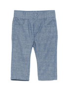 Pantaloni per neonato Trussardi Junior blu con vita elasticizzata e design a cinque tasche - Rubino Kids