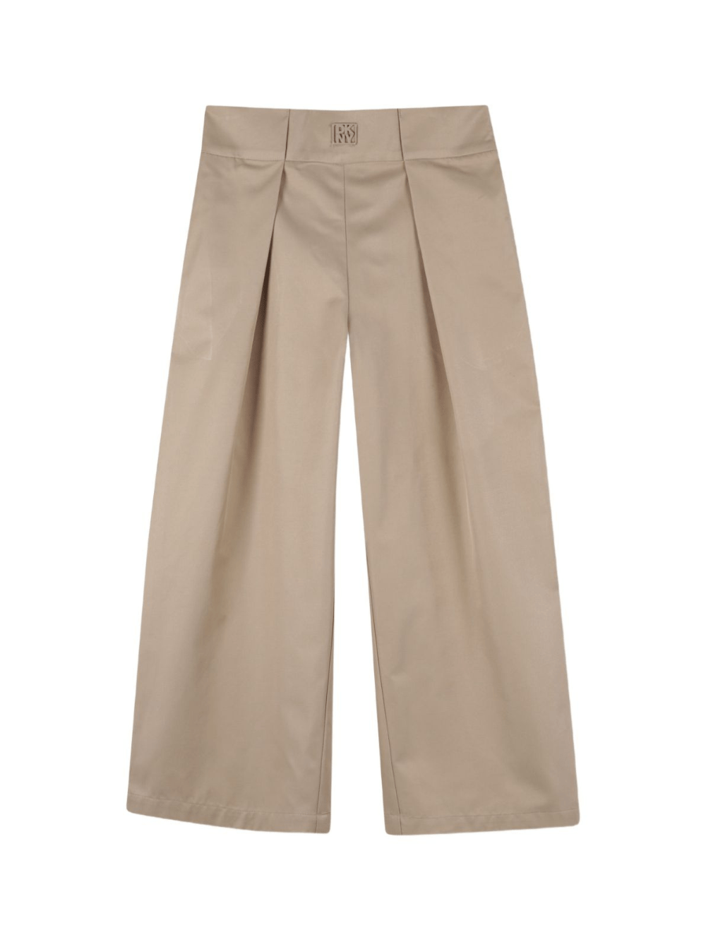 Pantaloni sartoriali per bambina DKNY Kids beige con tasche laterali - Rubino Kids