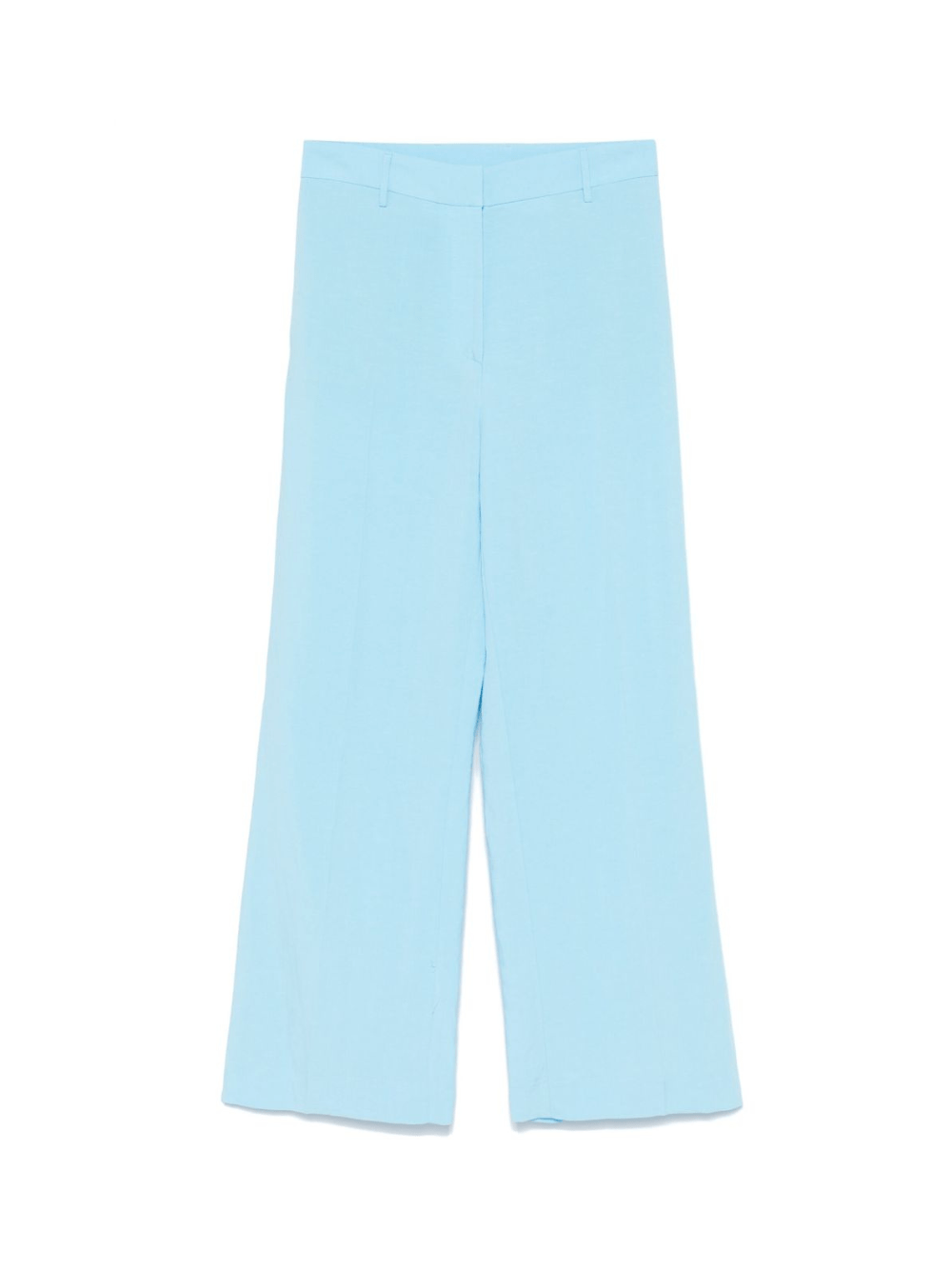 Pantaloni sartoriali per donna merci azzurro con chiusura con occhiello e zip - Rubino Kids