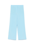 Pantaloni sartoriali per donna merci azzurro con chiusura con occhiello e zip - Rubino Kids