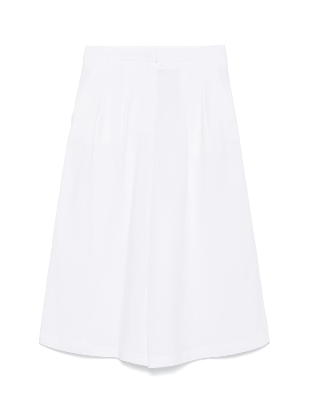 Pantaloni sartoriali per donna Merci bianco con dettagli plissettati - Rubino Kids