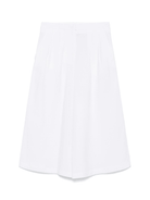 Pantaloni sartoriali per donna Merci bianco con dettagli plissettati - Rubino Kids