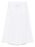 Pantaloni sartoriali per donna Merci bianco con dettagli plissettati - Rubino Kids