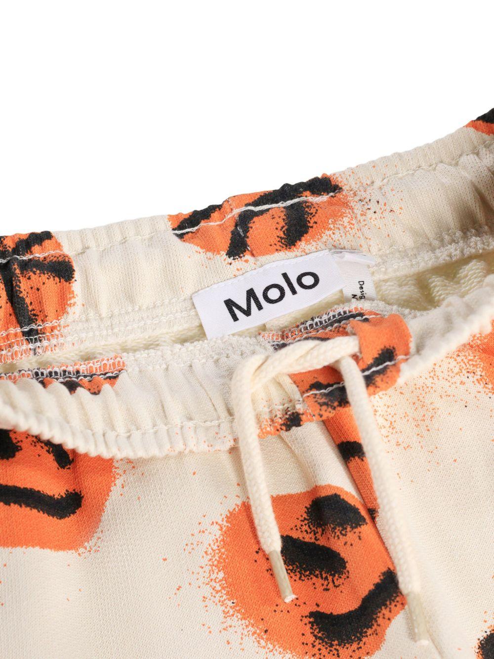 Pantaloni sportivi Adan per bambino Molo beige con stampa basketball - Rubino Kids