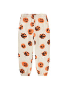 Pantaloni sportivi Adan per bambino Molo beige con stampa basketball - Rubino Kids