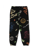 Pantaloni sportivi Adan per bambino Molo nero con dettaglio tasca finta - Rubino Kids