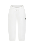 Pantaloni sportivi con coulisse per bambino MSGM Kids bianco con taglio dritto - Rubino Kids