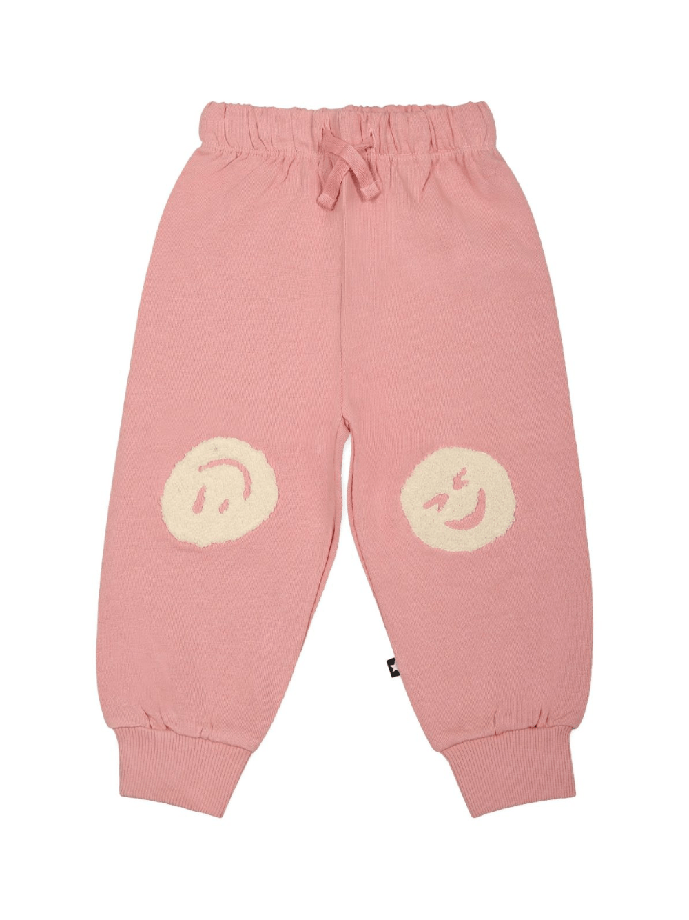 Pantaloni sportivi con stampa per neonata Molo rosa con orli alle caviglie - Rubino Kids