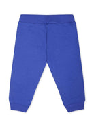 Pantaloni sportivi con stampa per neonato Balmain Kids blu con taglio straight - Rubino Kids