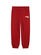 Pantaloni sportivi elasticizzati per bambino Kenzo Kids rosso con stampa logo - Rubino Kids