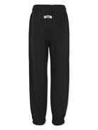 Pantaloni sportivi neri per bambino con stampa logo MSGM Kids - Rubino Kids