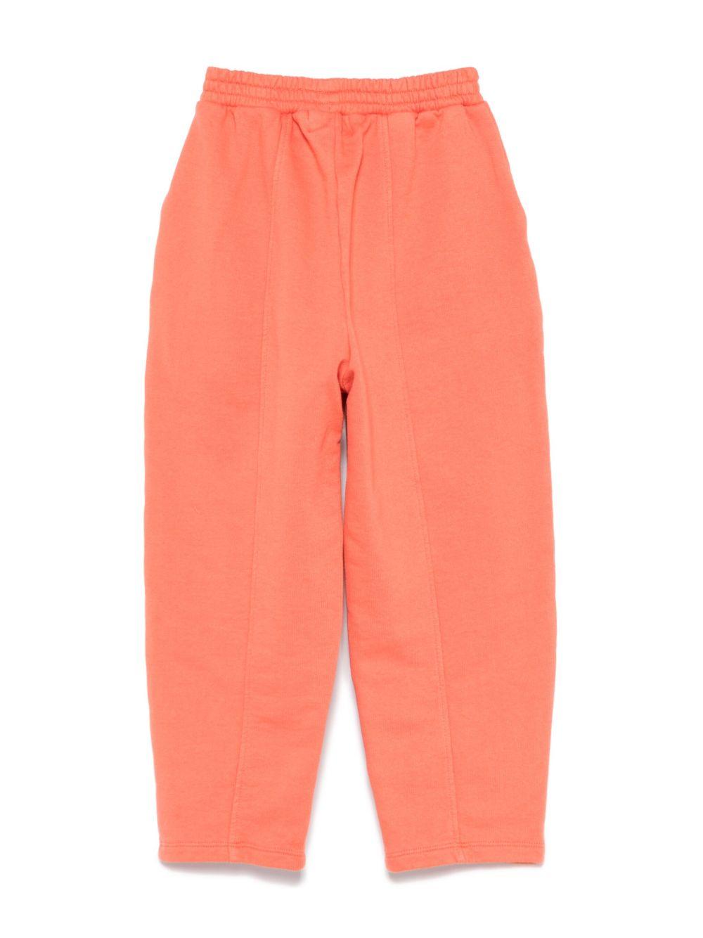 Pantaloni sportivi per bambina Bobo Choses Smiling arancione con vita elasticizzata - Rubino Kids