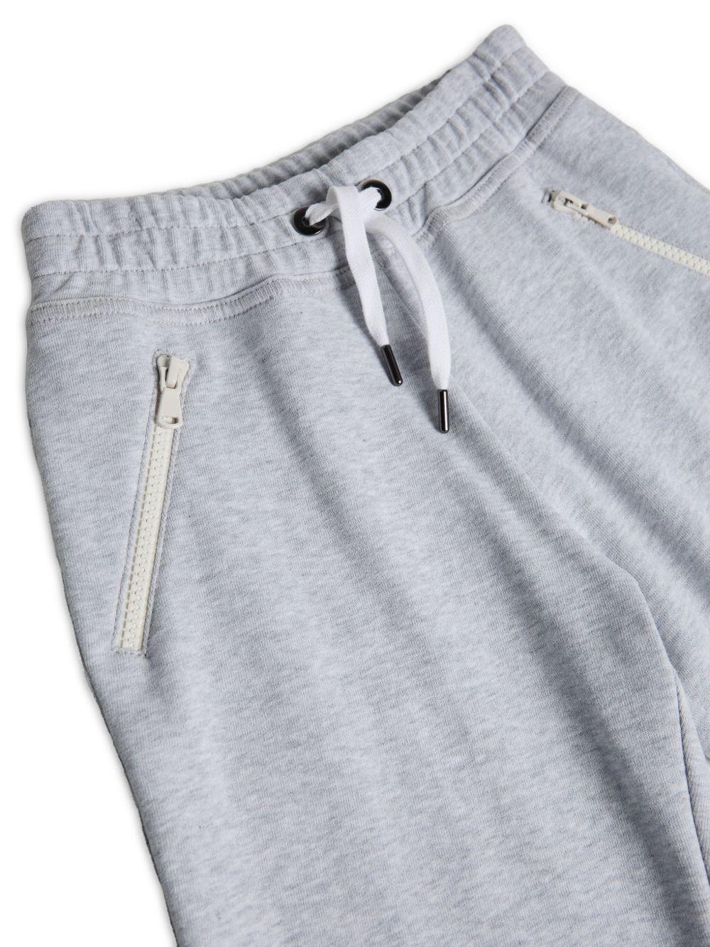 Pantaloni sportivi per bambina Brunello Cucinelli Kids Smooth French grigio - Rubino Kids