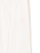 Pantaloni sportivi per bambina Elisabetta Franchi La Mia Bambina beige con righe laterali - Rubino Kids