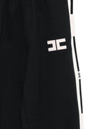 Pantaloni sportivi per bambina Elisabetta Franchi La Mia Bambina nero con righe laterali - Rubino Kids