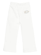 Pantaloni sportivi per bambina Givenchy Kids bianchi con coulisse - Rubino Kids